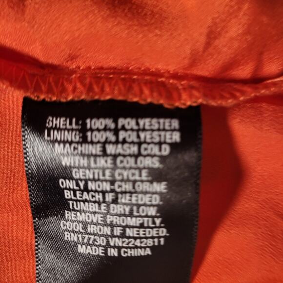 Mossimo Orange Cold Shoulder Dress Sz XS Modest Dopamine Dressing Bright Happy - Picture 7 of 10